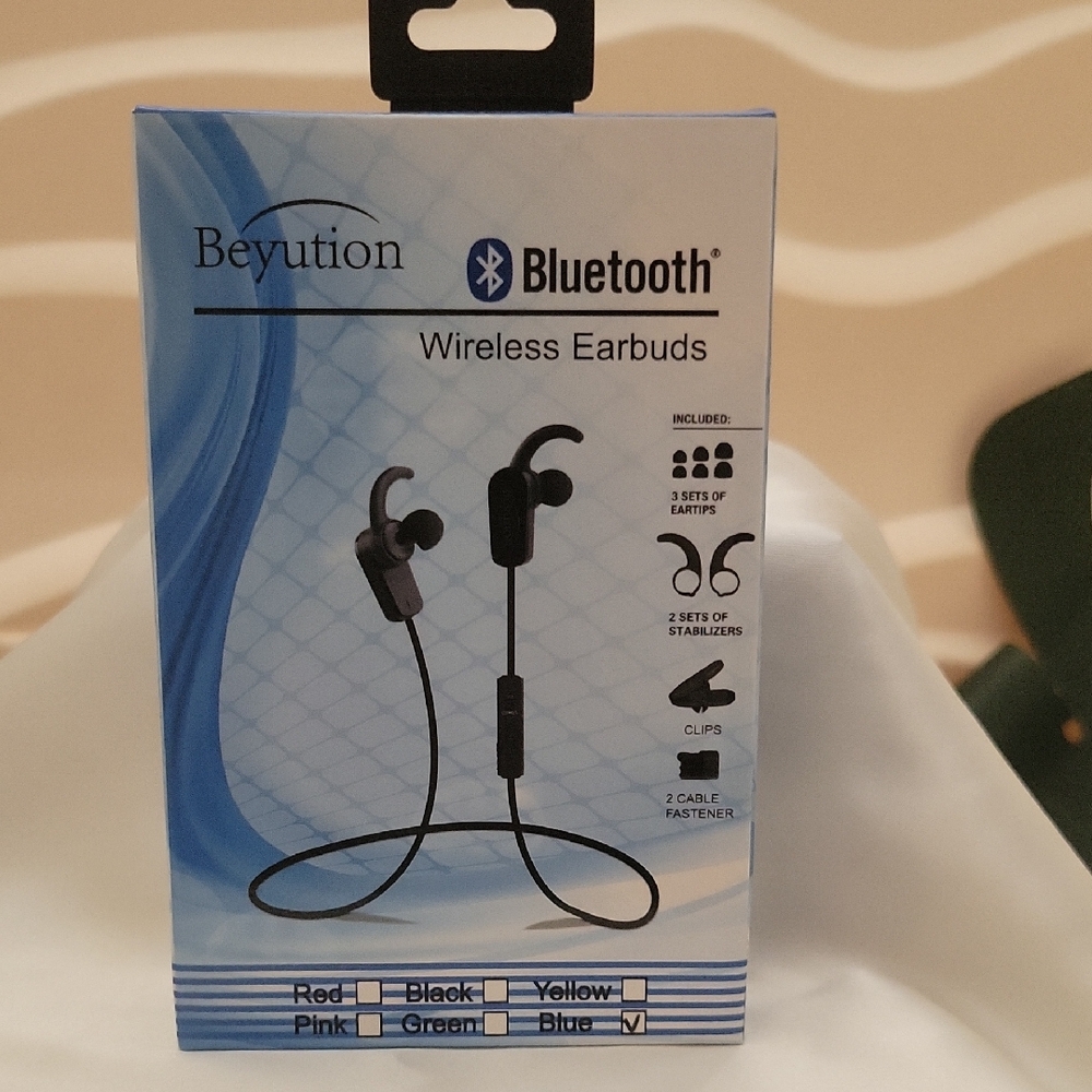 Beyution Wireless Bluetooth Earbuds - Blue